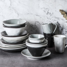 Reactive Glaze Stoneware Dinner Set