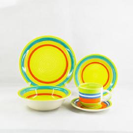 Rainbow handpainted 20pcs Dinner Set